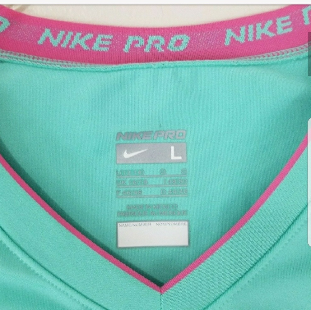 NIKE Pro T Dri- Fit V- Neck Top - Picture 4 of 4
